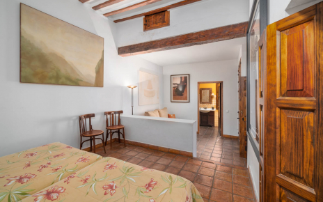 Ample bedroom with living space